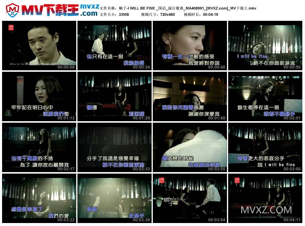 顺子-I WILL BE FINE _国语_流行歌曲_MA408991